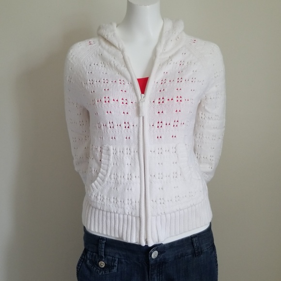 Tommy Hilfiger Sweaters - Tommy Hilfiger White Cardigan - Size S/P